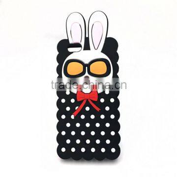 Rabbit shape silicone phone case for huawei,Korea cartoon silicone phone case for huawei,waterproof phone case for huawei