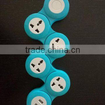 US 360degree Electric Flexible Bending Extension Socket,power Strip photo-5