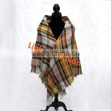 Latest Poncho With tassel Scarf Shawl blanket Poncho Scarve Wrap knitted poncho