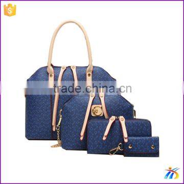 Ladie's 4pcs set shoulder messenger handbags for mature sexy women cheap ladies bags