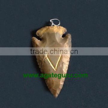 Wholesale Engraved Arrowheads Size 2" : India Engraved Arrowhead Pendant Wholesale