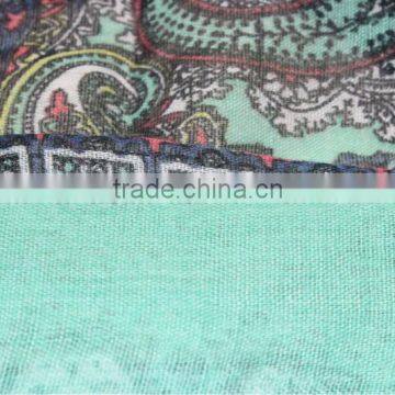 Classic Paisley Printed Scarf for Women photo-5