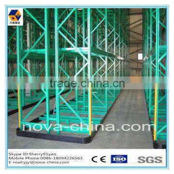 Heavy duty mobile pallet shelving