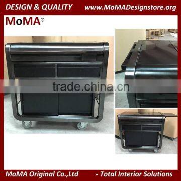 MN-1601 Latest Design Hotel Furniture Stainless Steel Food Serving Trolley Food Service Cart