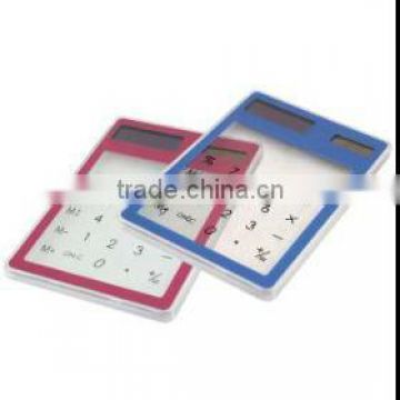 new design transparent solar calculator for promotion gift