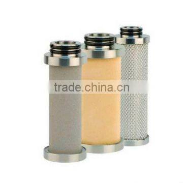 Porous stainless steel filter element