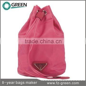 2015 nylon polyester drawstring ourdoor backpack bag