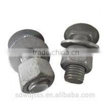 Made in china zinc plated highway guardrail standard bolt