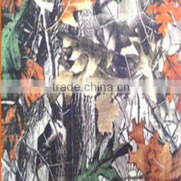 100% polyester woodland camouflage fabric