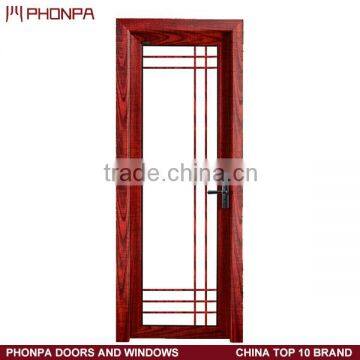 Casement door aluminum frame frosted glass casement door design