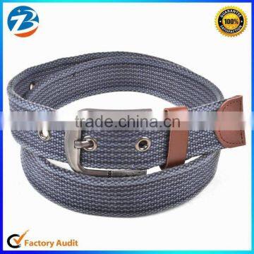 China Factory Customized Fashion Men Canvas Fabric Belt