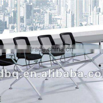 Fashion simple glass meeting table