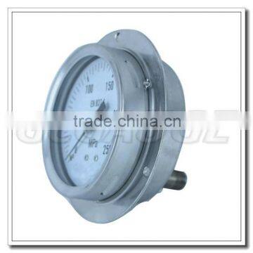 High Quality 100mm All Stainless Steel Back Lower Connection High Pressure Gauge With Flange photo-2