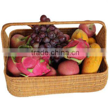 Natural rattan woven fruits basket