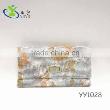 Print flower pattern bag aluminium mesh