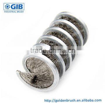 Inverted Spiral Brush, Open Wound Coil Brush Inward Fill, Outside Diameter 50 mm