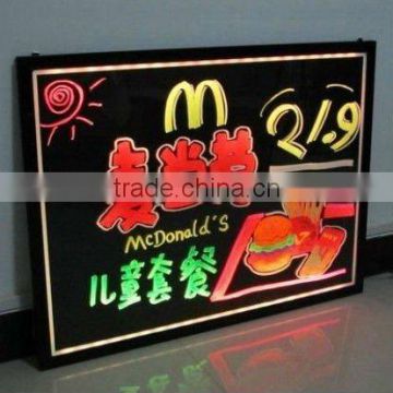 Hot DIY 2012 Advertising LED Writing Board with Light Box