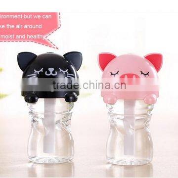 DC USB Mini Portable Bottle Caps Humidifier/ Air Purifier for Office