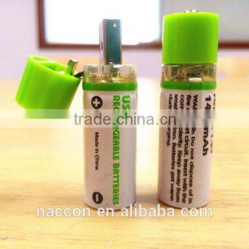 USB 1.2v AA 1450mAh NI-MH batteryusb battery bank