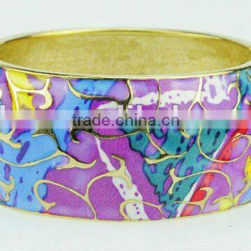 2014 colorful big zinc alloy bangle