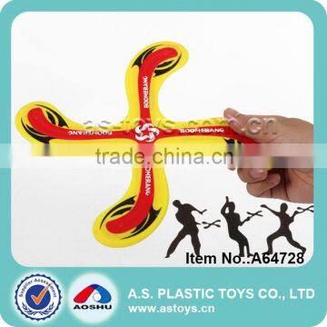 Outdoor sport 28CM promotional TPR & PP boomerang frisbee