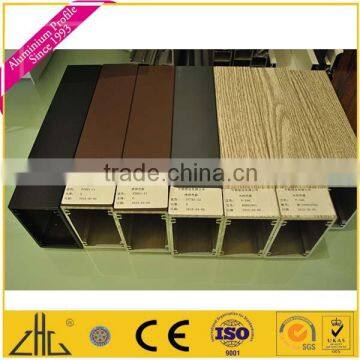 Wood Color Anodizing Polishing Aluminium Extrusion for sliding wardrobe door all types of 6063 anodized dies aluminium extrusion