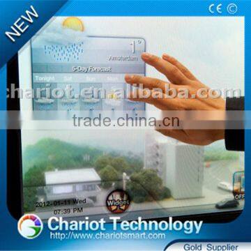 ChariotTech best price wonderful transparent lcd glasses for advertising display,window display