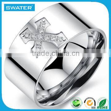 New Products 2016 Stainless Steel Silver Alphabet Letter Rings