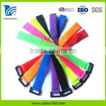 Reusable Cable Ties with buckle Band tie down hook and loop straps