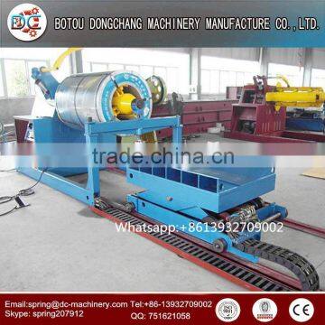 Simple steel rolled coil uncoiler machine manual uncoiler