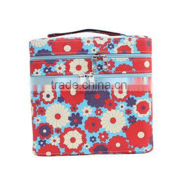 Hot sale flower-like pattern cosmetic bag