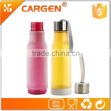 Colorful double wall sport forsted water bottle