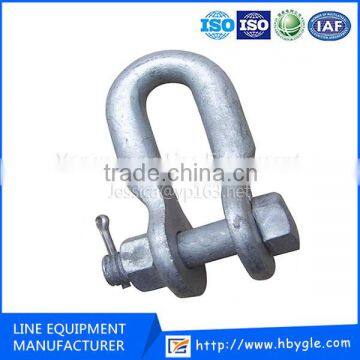 Galvanized Steel U Clevis Shackle For Linking Grid Power Fitting/electric power fitting U Type Shackle/MADE IN CHINA