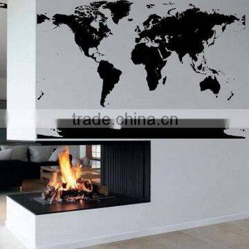 Fashion Large decal world map wall sticker