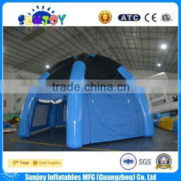 2016 best quality blue giant inflatable dome tent