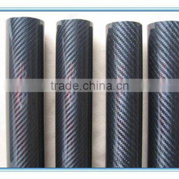 round 3k glossy twill weave carbon fiber tube with factory frice