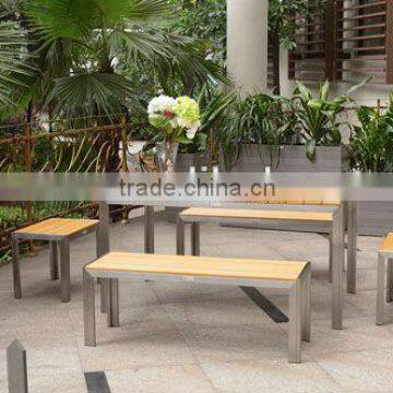 Stainless steel non-wood outdoor furniture