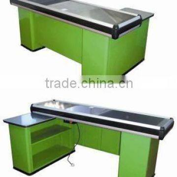 RH-CE002 electronic cash register machine Electric Cash Table With Conveyor Belt