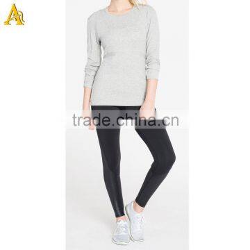 women sports running t shirts crew neck long sleeve t shirts