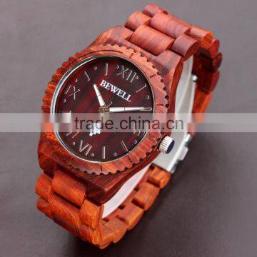 2014 New Fashion Gifts Handmade Wood Watch for Ladies Vintage Wood Watch With Quartz Movement in Large Stock photo-3