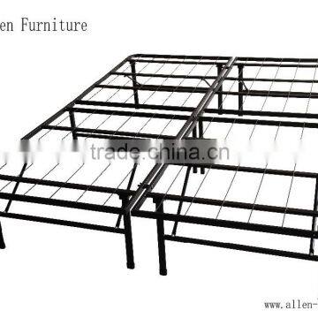 platform metal folding bed frame/base, mattress foundation, foldable, from twin to cal king
