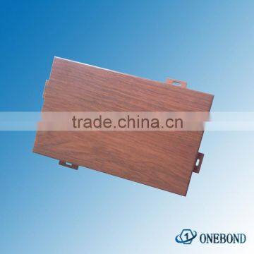 3mm imitation wood panel paneling on curtain wall