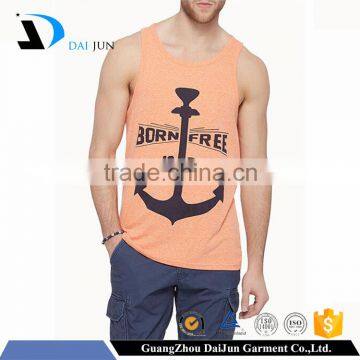 Daijun OEM china factory wholesale 100% cotton men gym tank top