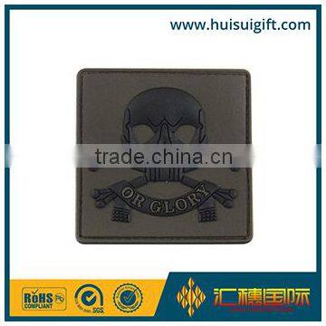 wholesale promotional fashionable 3d embossed debossed pvc badge