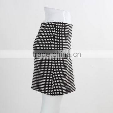 F5S43018 Latest Fashion Women Check Grid Mini Skirts photo-3