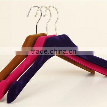 Multifunctional PS custom high quality fancy velvet hangers with logo