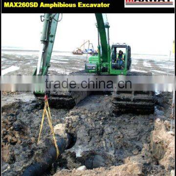 ISUZU Engine Amphibious Excavator , Swamp Excavator, CE , EPA , ISO , MAX260SD