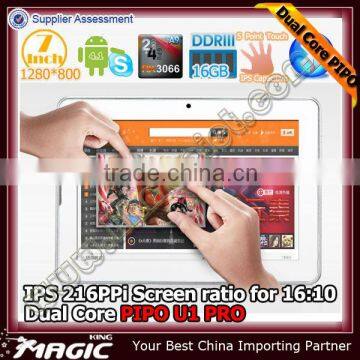 Popular 7'' PIPO dual core tablet ddr3 1gb ram with 16gb