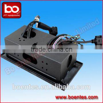 Black Zinc Alloy Type Conference Desktop Pop Up Power Socket With Extension Cables VGA/USB/HDMI Connecetor