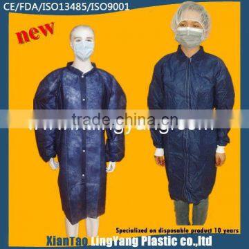 Cheap100% Polypropylene Chemical Resistant Lab Coat